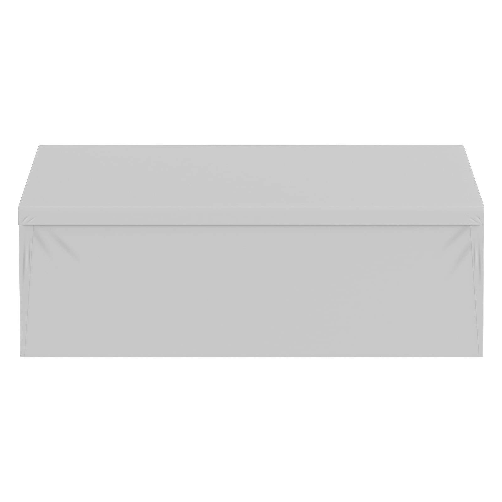 Carport Replacement Canopy Cover With Side Wall, Heavy-duty Tarp_voghion.com